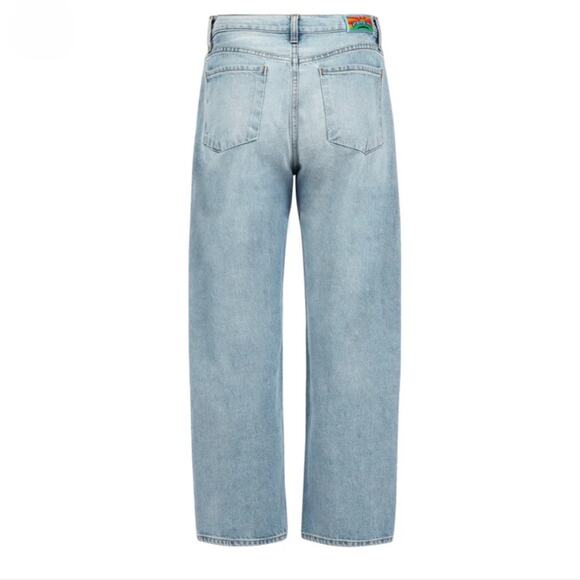 AG Adriano Goldschmied Mantra Barrel Wide Leg Jeans White Bull Denim Sirocco 30 - Picture 9 of 9